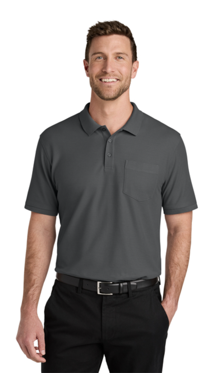 Port Authority® Wearever Signature Pique Pocket Polo